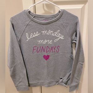 Girls long sleeved crew neck